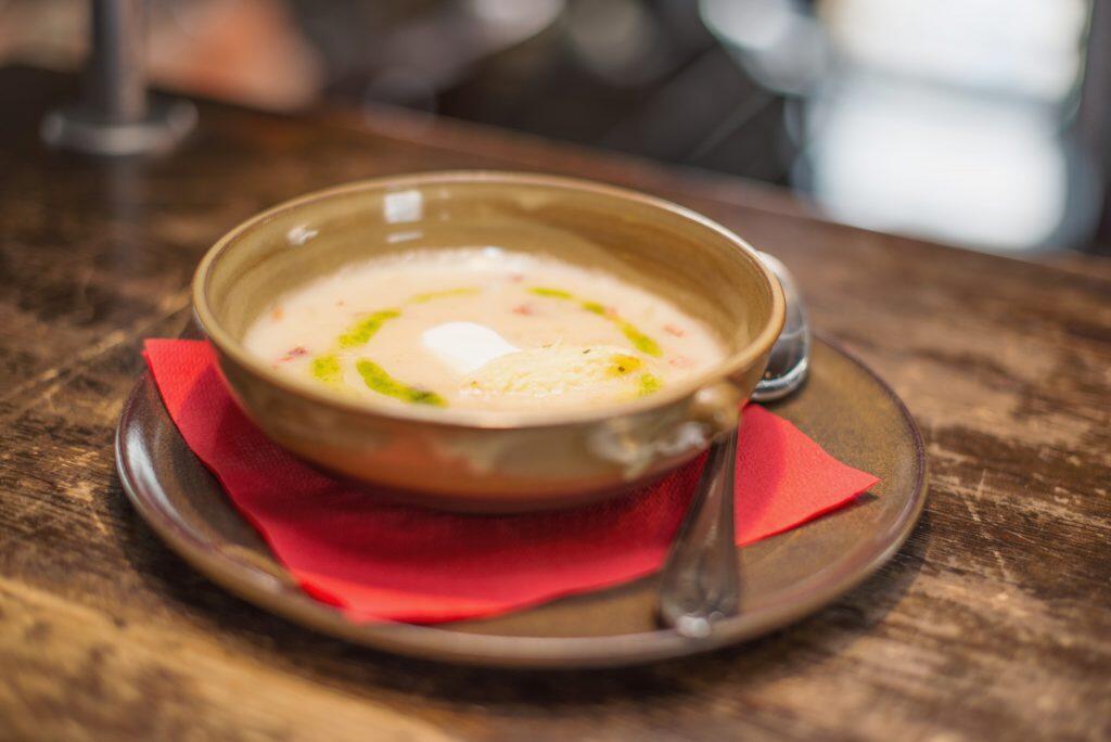 soup in Prague restaurant