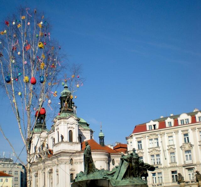 Easter Tree in Old Town Square (market)