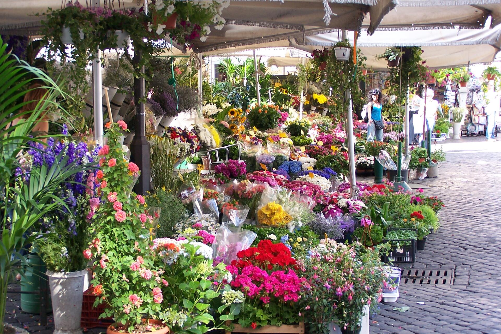 Rom, Campo de Fiori, Markt