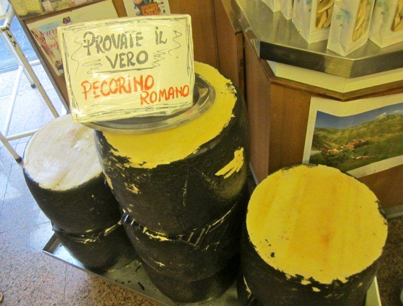 Real deal pecorino at an alimentari