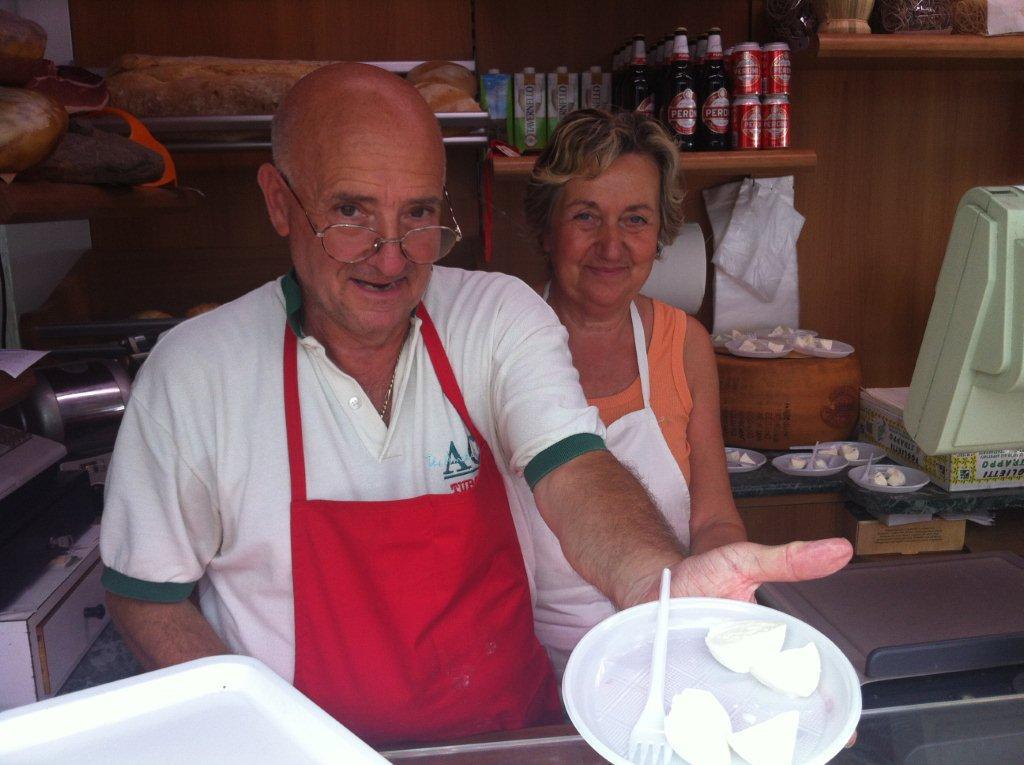 We love Lina and Enzo's mozzarella di bufala at Testaccio Market