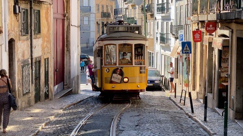 alfama streets & tram