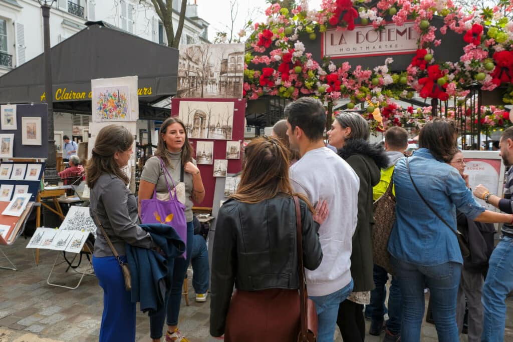 Paris-Montmartre-Tour-market