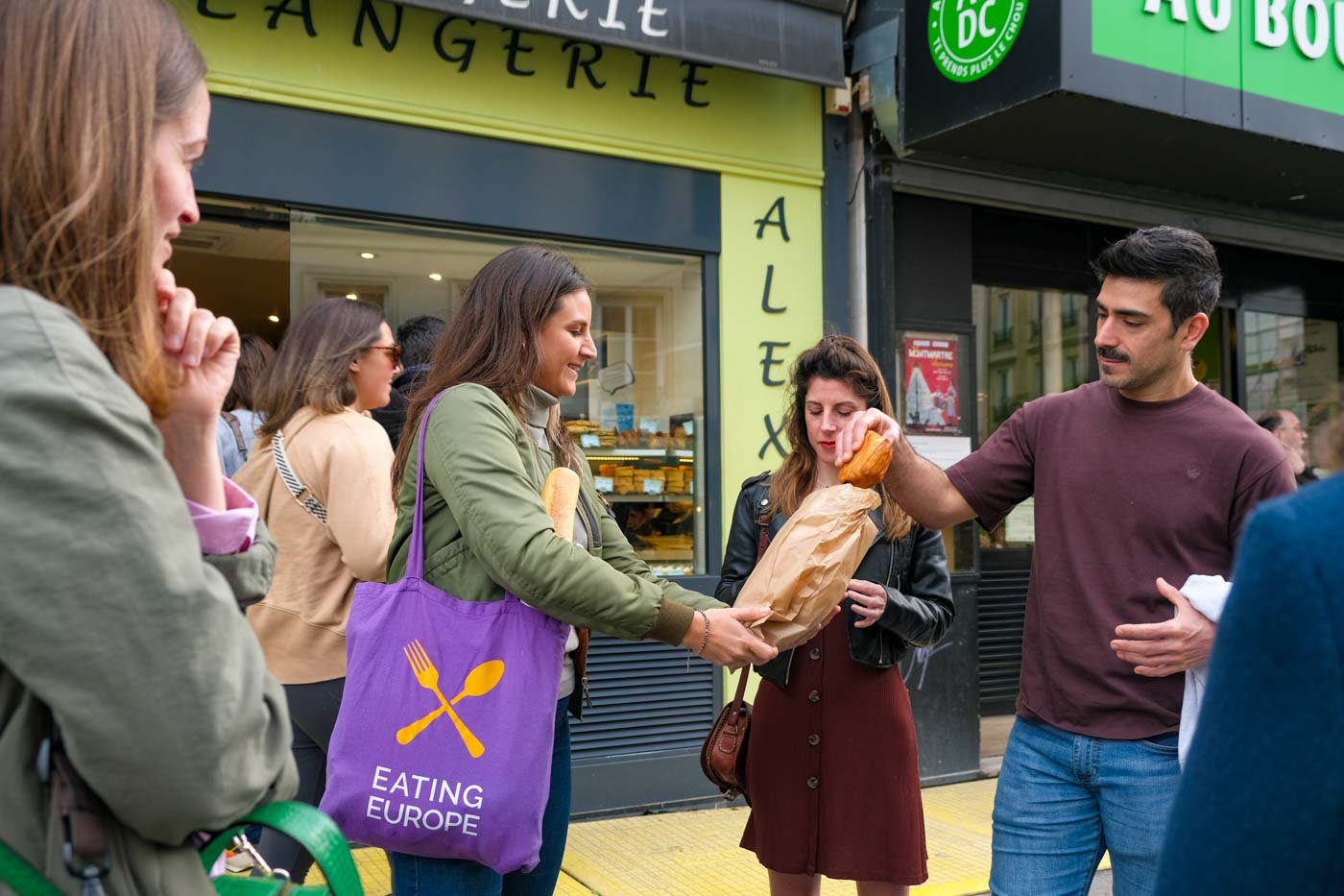 group_outside_Alexine_Bakery_Paris