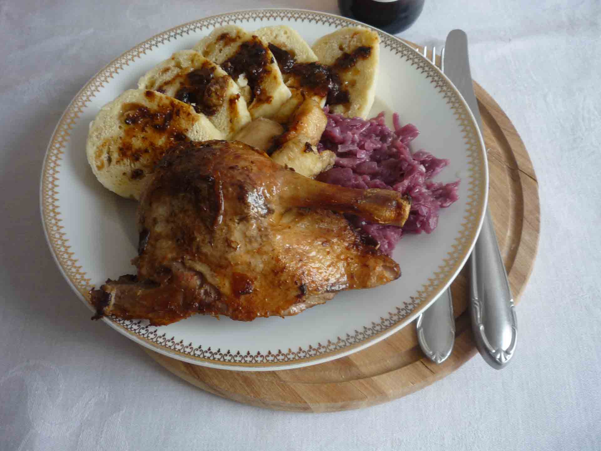 Pečená_Kachna_Czech_food